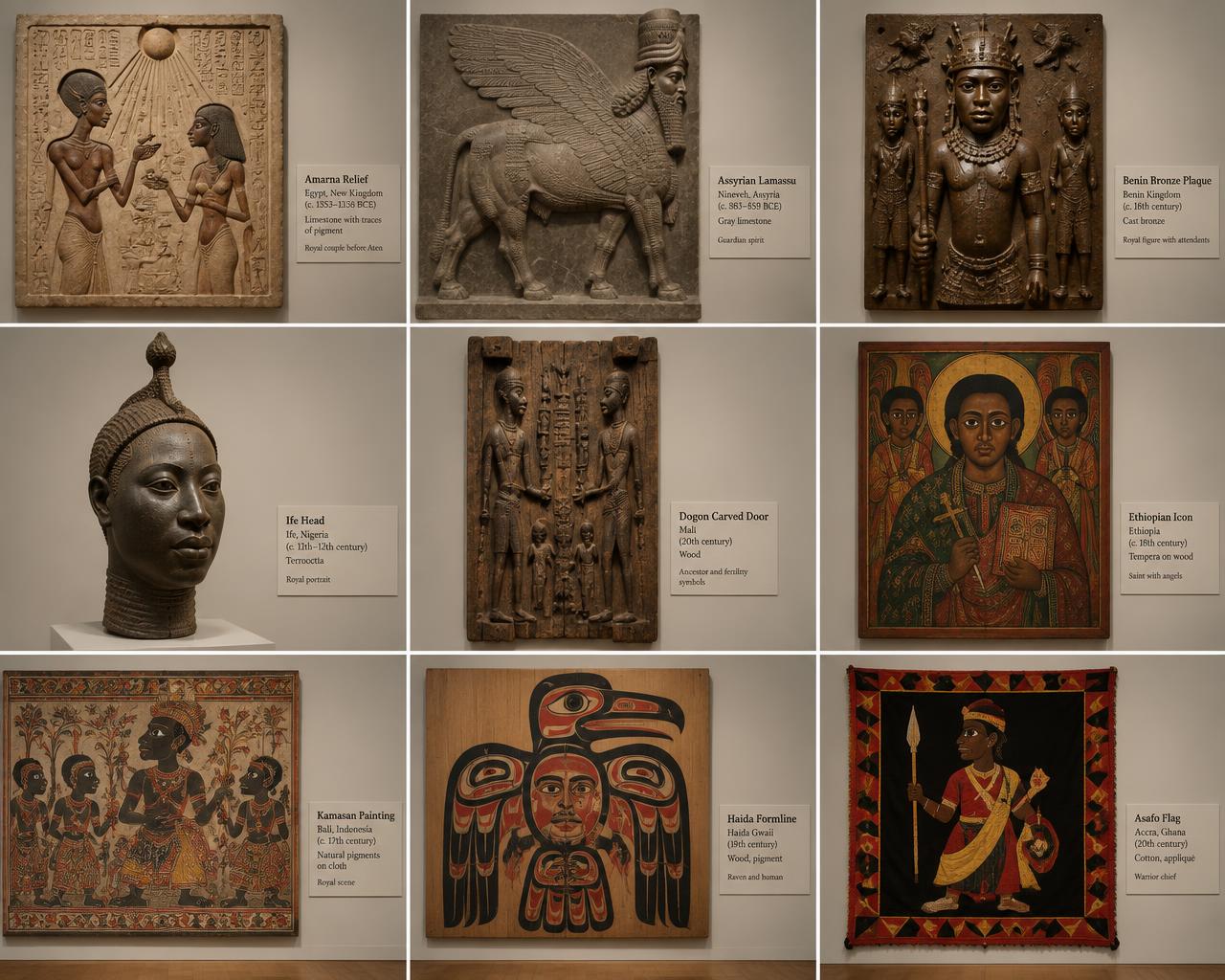 Nine traditions, nine panels