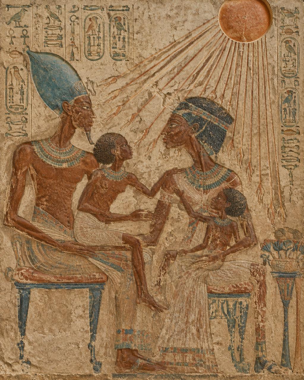 Artwork in the style of Amarna Period Egyptian Relief