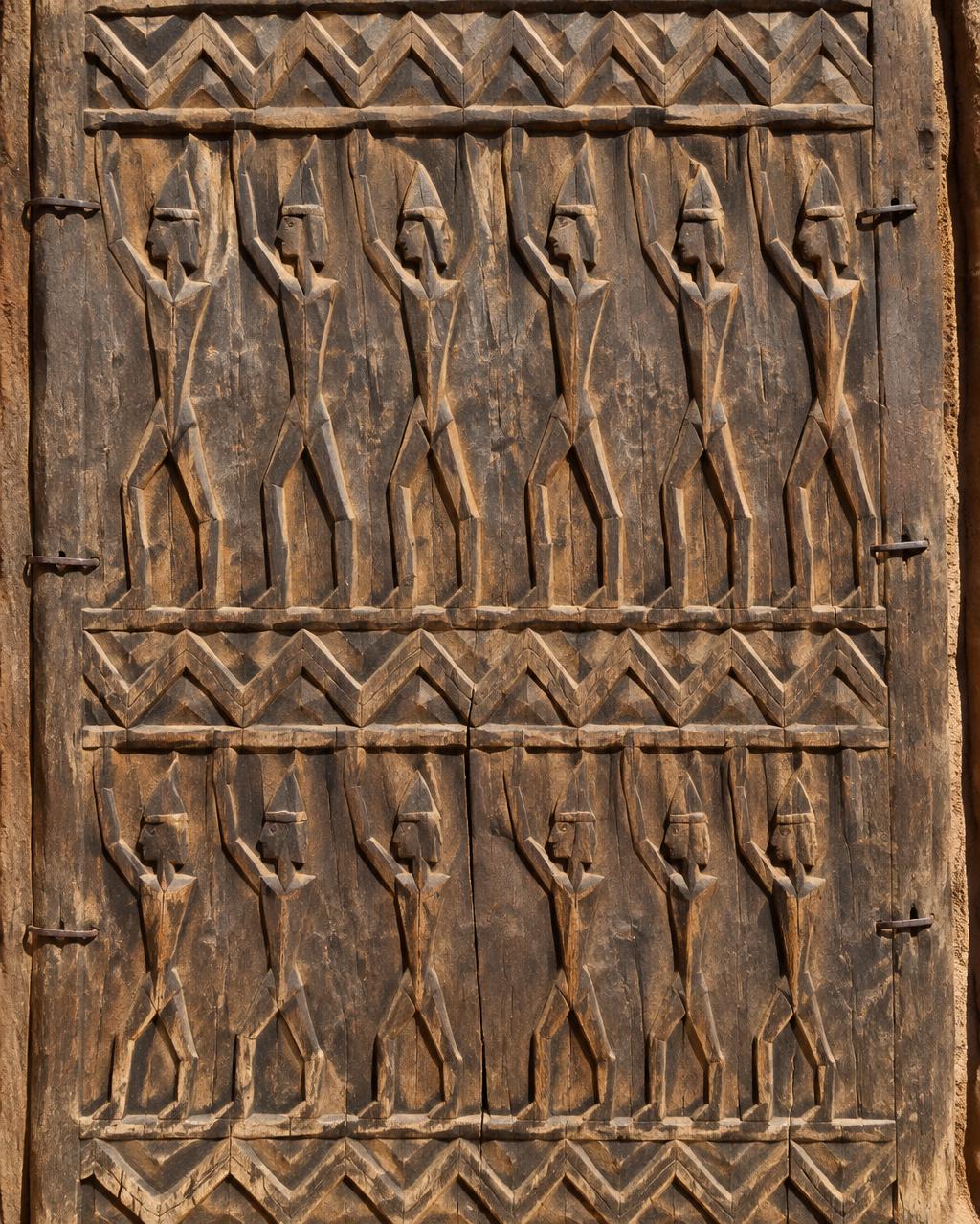 Artwork in the style of Dogon Wood Sculpture